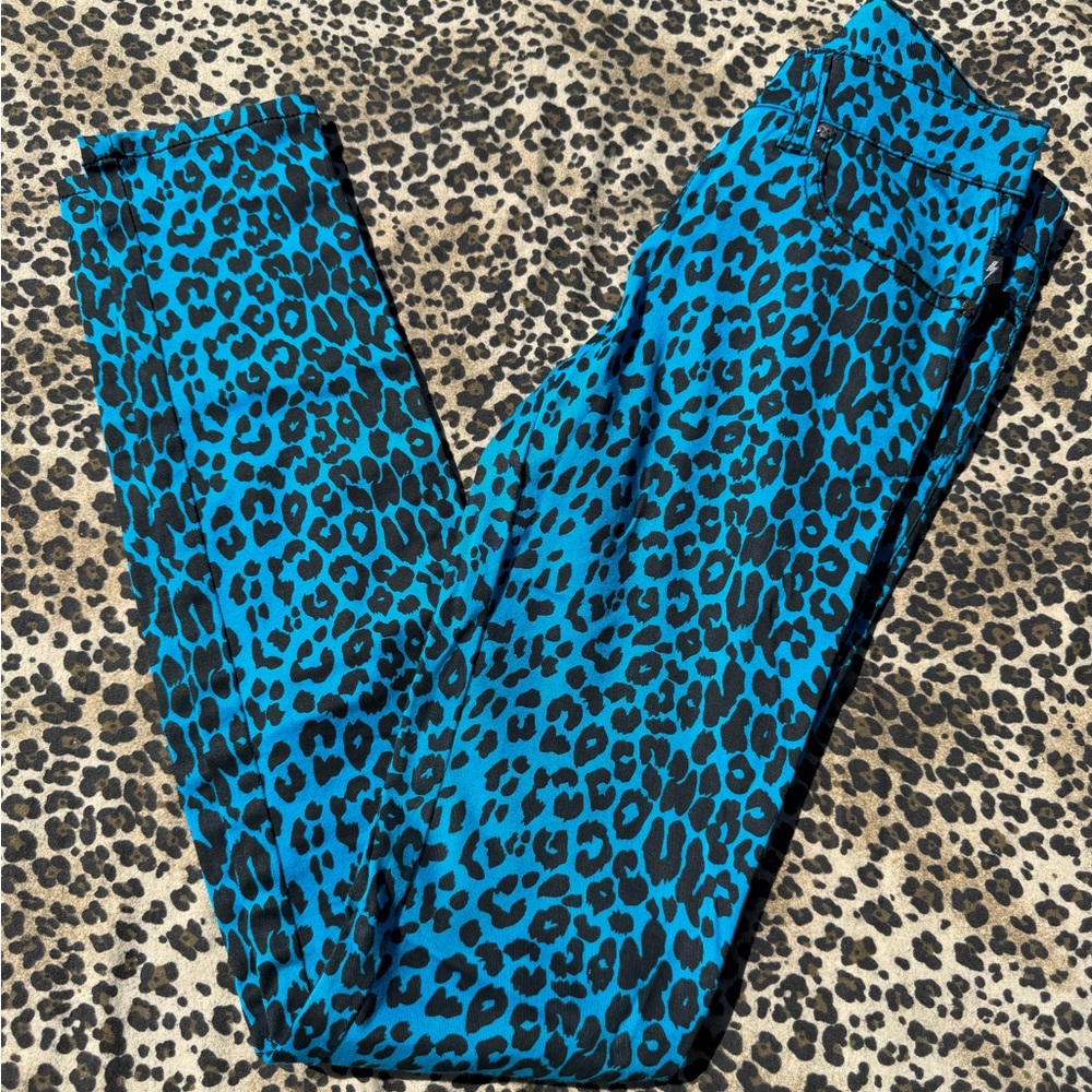 Blue leopard Tripp Nyc jeans